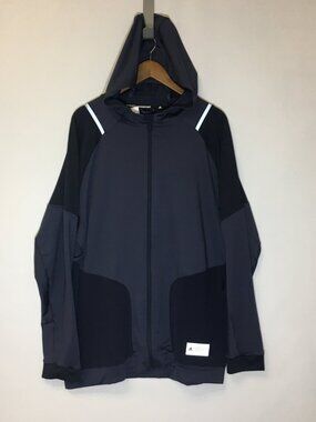 Adidas Mens Full Zip Running Top w/ Reflective Trim - Size XL - 35UUZL